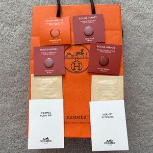 Hermès Rouge Lipstick and Plein Air Set with Gift Bag